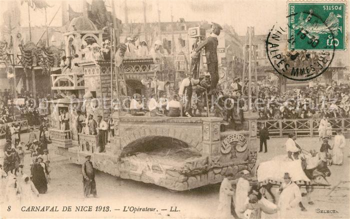 Nice Alpes Maritimes Carnaval de Nice 1913 L Operateur