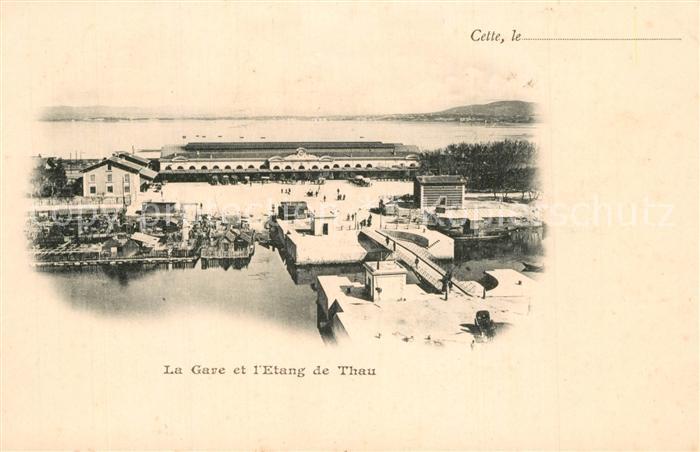 Sete Cette La Gare et l’Etang de Thau