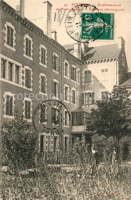 Poitiers 86 Etablissement de Pont Achard Clinique chirurgicale