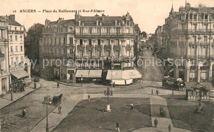 Angers Place du Ralliement et Rue d_Alsace