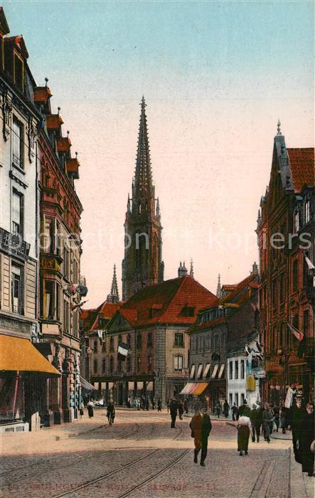 Mulhouse Muehlhausen Vue partielle Eglise
