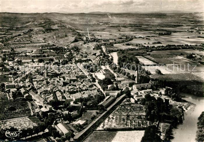 Roquemaure Gard Vue aerienne
