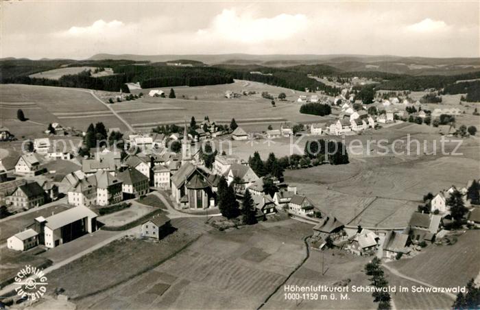 Schoenwald Schwarzwald Fliegeraufnahme