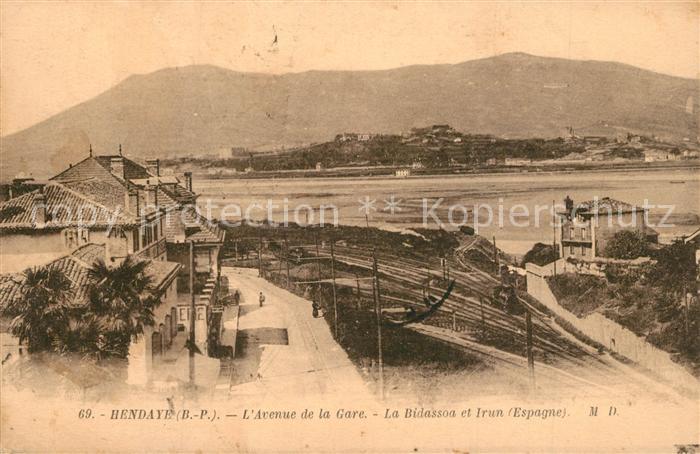 Hendaye Pyrenees Atlantiques Avenue de la Gare Bidassoa Irun