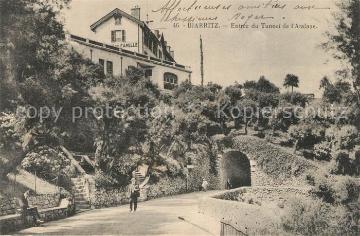 Biarritz Pyrenees Atlantiques Entree du Tunnel de l'Atalaye