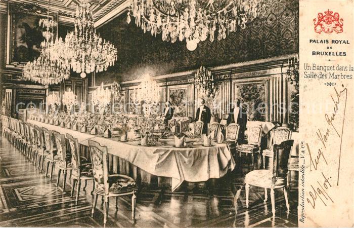Bruxelles Br?ssel Palais Royal Banquet Salle des Marbres