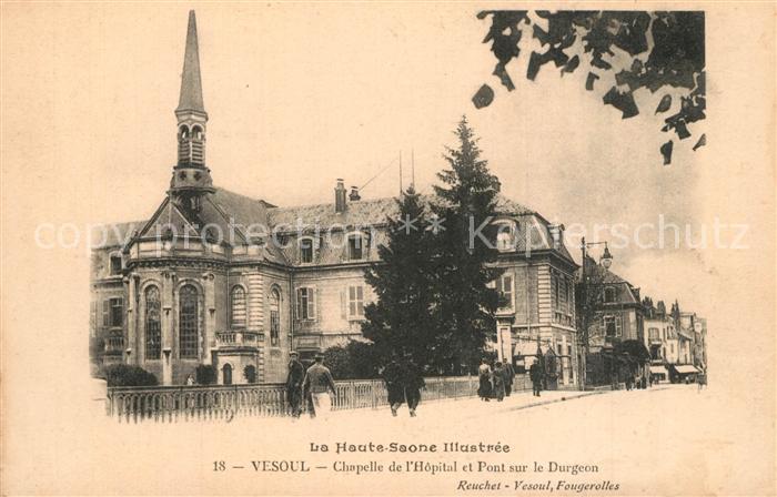 Vesoul Haute Saone Chapelle de l_Hopital Pont sur le Durge
