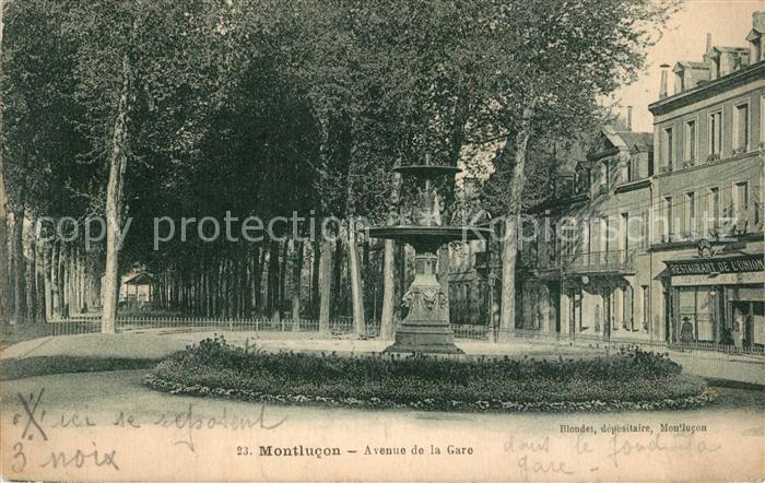 Montlucon Avenue de la Gare