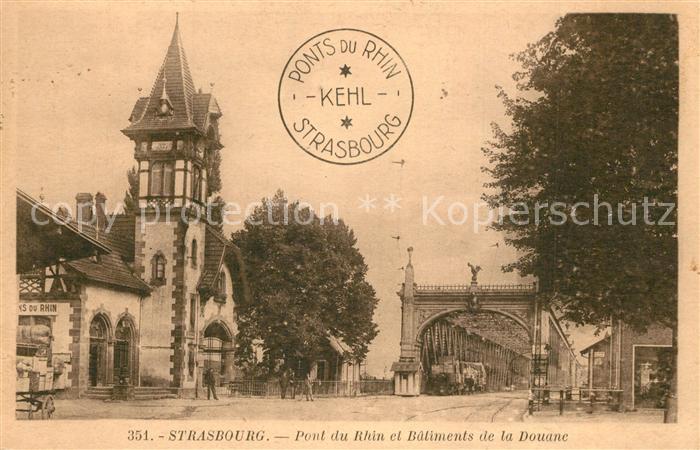 Strasbourg Alsace Pont du Rhin Batiments de la Douane