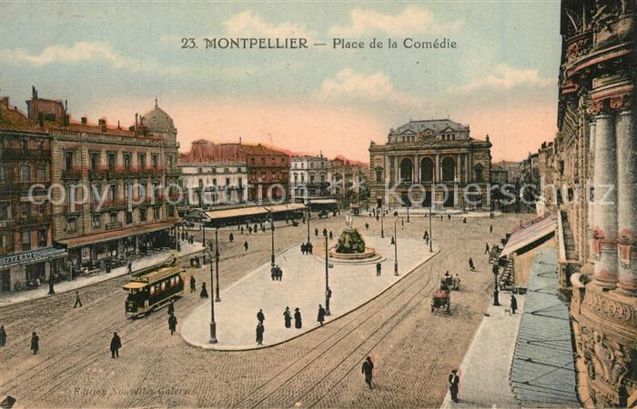 Montpellier Herault Place de la Comedie