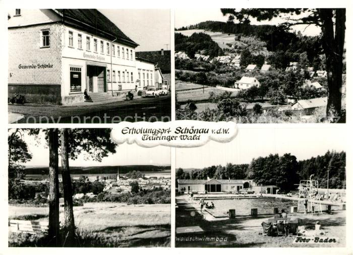 Schoenau vor dem Walde Waldschwimmbad Gemeinde-Sch?nke