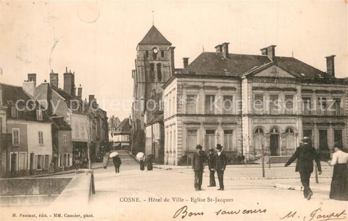 Cosne-Cours-sur-Loire Hotel de Ville Eglise Saint Jacques