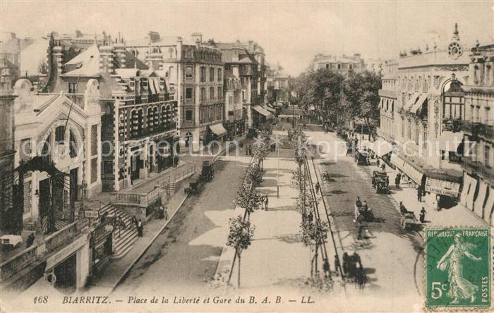 Biarritz Pyrenees Atlantiques Place de la Liberte Gare