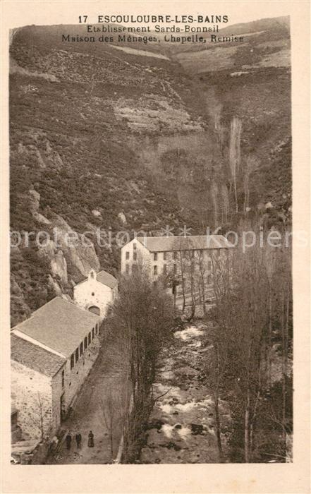 Escouloubre Etablissement Sarda Bonnail Maison des Menages Chapelle Remise