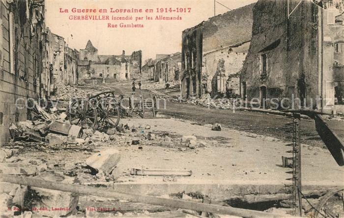 Gerbeviller la Martyre Kriegsschaeden