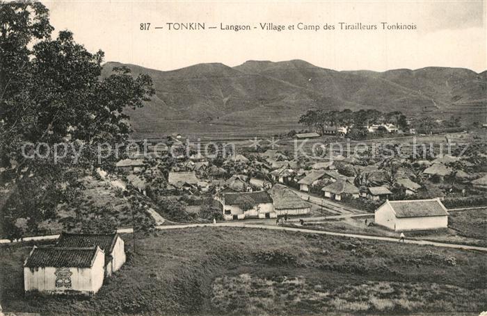 Tonkin Langson Village Cap des Tirailleurs Tonkinois