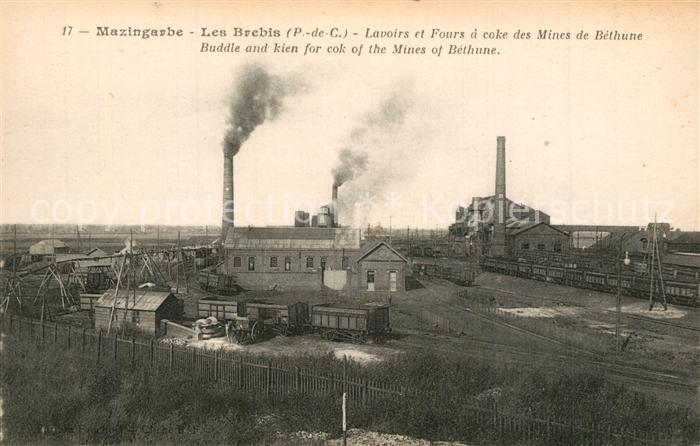 Mazingarbe-les-Brebis Lavoirs Fours Mines de Bethune