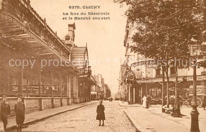 Clichy La Rue du Reservoir Marche