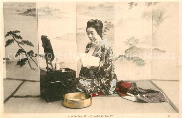 Japan O Koto San Morning Toilet