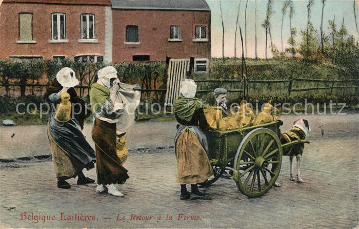 Milchwagen Laitieres Hundekarren Belgien