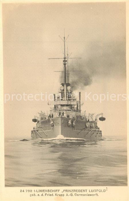Marine T-Linienschiff Prinzregent Luitpold Krupp Germaniawerft