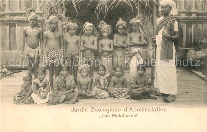 V?lkerschau Jardin Zoologique d'Acclimatation Les Malabares