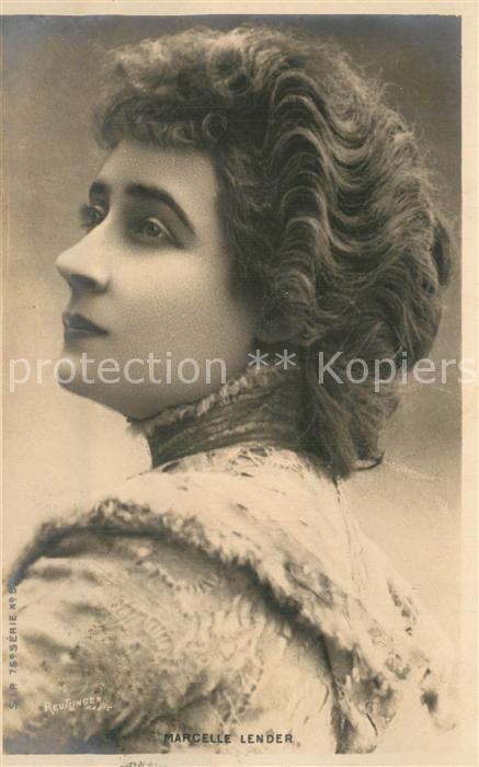 Foto Reutlinger Paris Schauspielerin Marcelle Lender