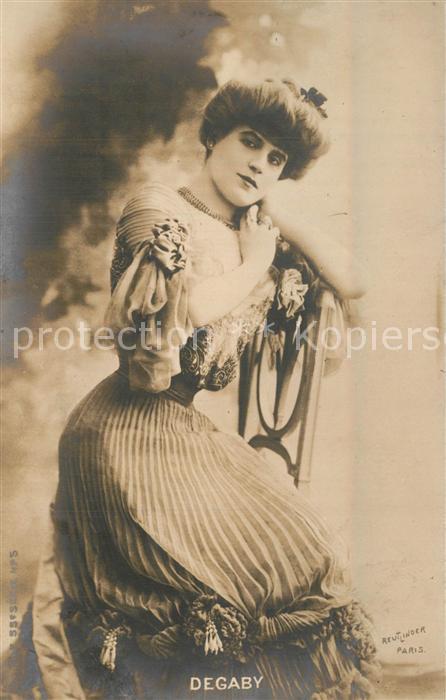 Foto Reutlinger Paris Schauspielerin Degaby