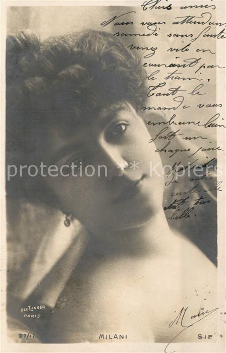 Foto Reutlinger Paris Schauspielerin Milani