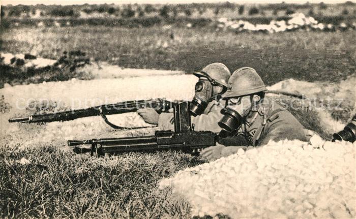 Militaria Frankreich Gasmaske