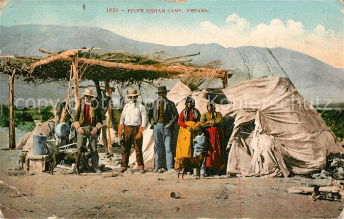 Indianer Native American Piute Indian Camp Nevada