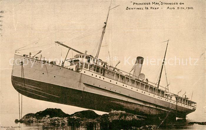 Schiffe Ships Navires Princess May Sentinel Island 1910