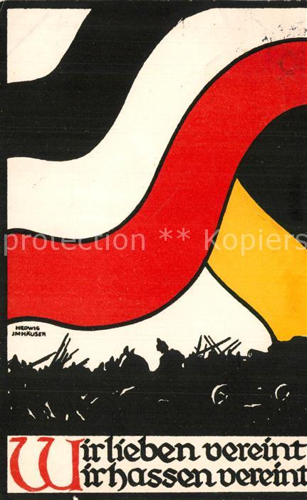 Rotes Kreuz K?nstlerkarte Hedwig Imh?user Wir liebe