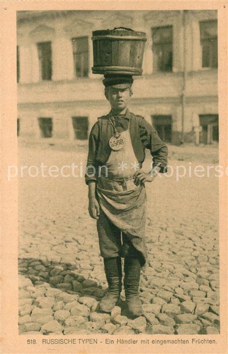 Typen Russland H?ndler mit eingemachten Fr?chten