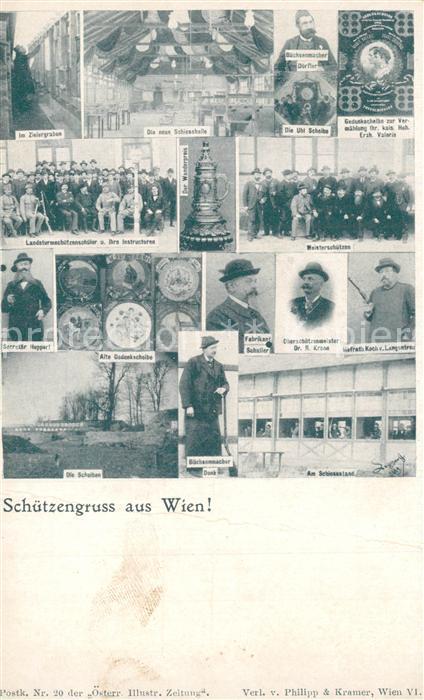 Schuetzensport Wien Schiesshalle Landsturmsch?tzensch?ler B?chsenmacher