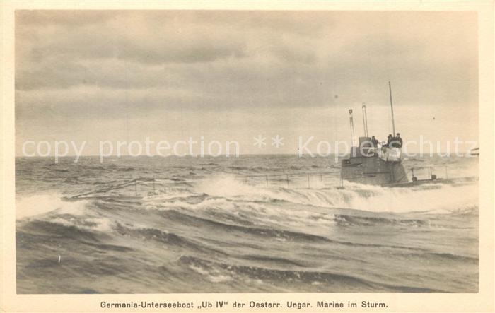 U-Boot Unterseeboot Submarine Sous-Marin Germania Ub IV Marine ?sterreich Ungarn