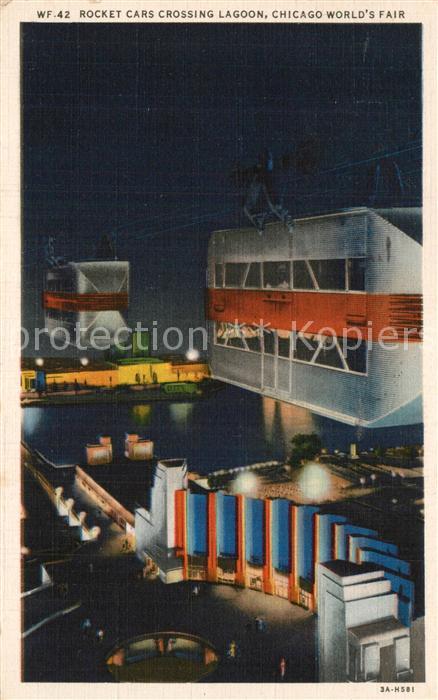 Expositions Chicago World s Fair Rocket Cars Lagoon