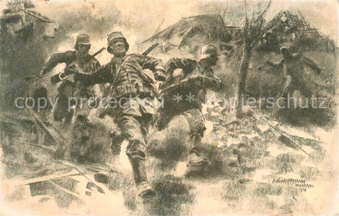 Hoffmann Anton K?nstler Spendenkarte Kriegsbesch?digte