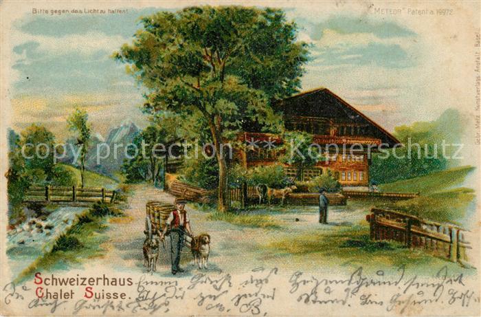 METEOR Hold to Light Nr. 19972 Schweizerhaus Chalet Suisse