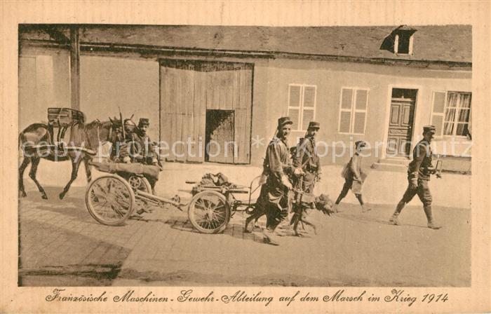 Militaria Maschinengewehr Frankreich Maschinengewehr-Abteilung