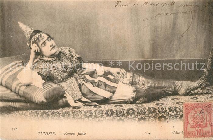 Judaika Juden Judentum Tunisie Femme Juive