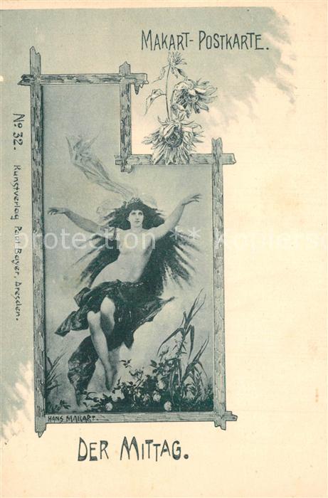 Kuenstlerkarte Hans Makart Der Mittag