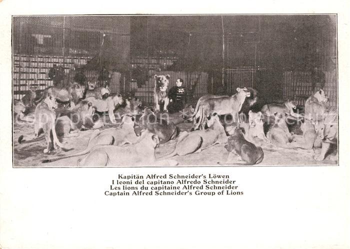 L?we Dompteur Kapit?n Alfred Schneider