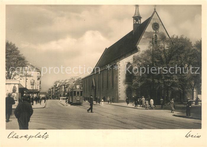 Strassenbahn Basel Claraplatz