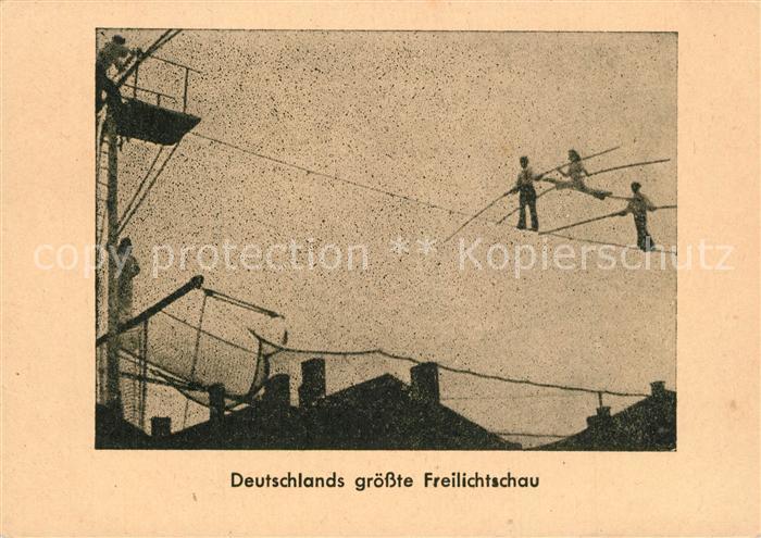 Artistik Zirkus Artistique Cirque Circ-- Seiltanz Freilichtschau Berlin Gastspie