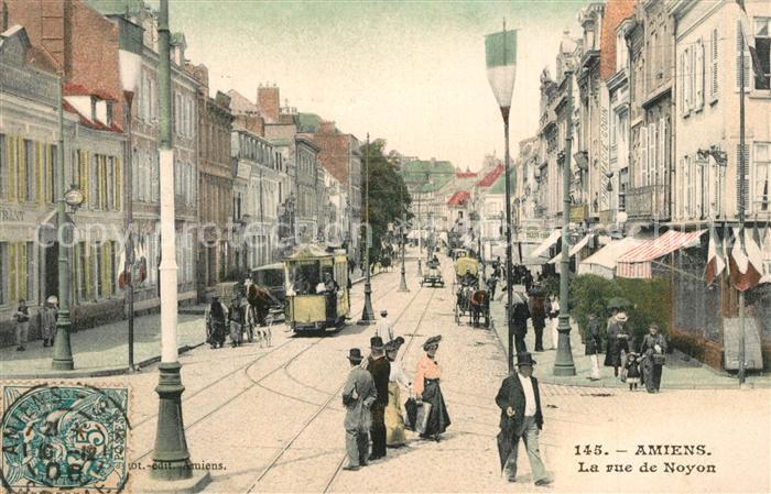 Amiens Rue de Noyon Strassenbahn