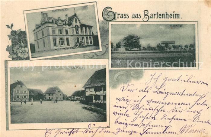 Bartenheim Gemeindehaus Bahnhof Platz