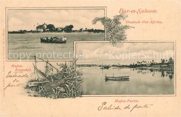 Dar Es Salaam Daressalam Hafeneinfahrt