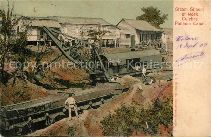 Culebra Steam Shovel at work Panamakanal