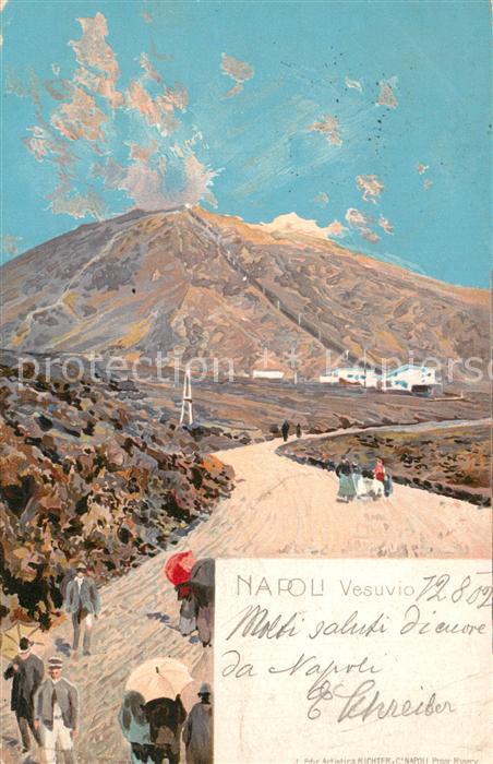 Napoli Neapel Vesuvio K?nstlerkarte